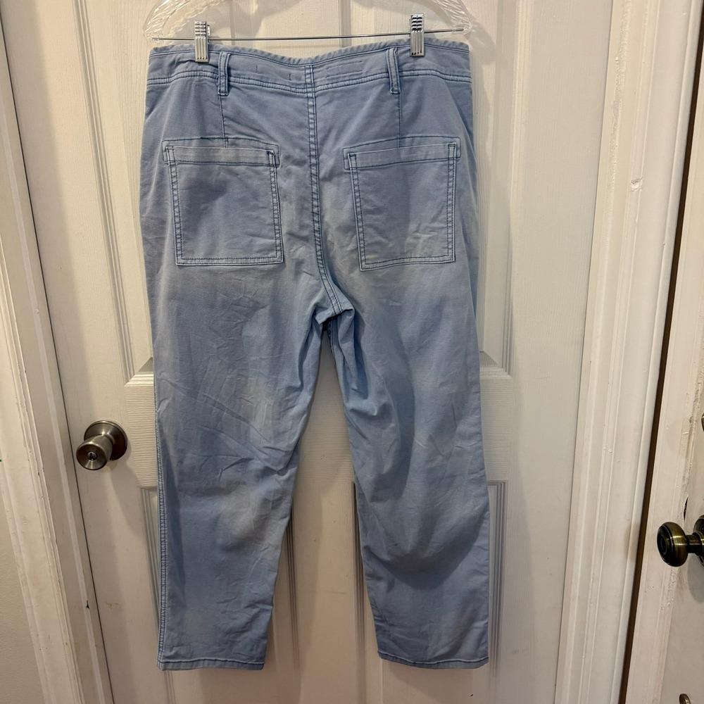 Anthropology x Pilcro‎ The Wanderer Light Blue Chambray Pants Size 31 Relaxed - Picture 10 of 16